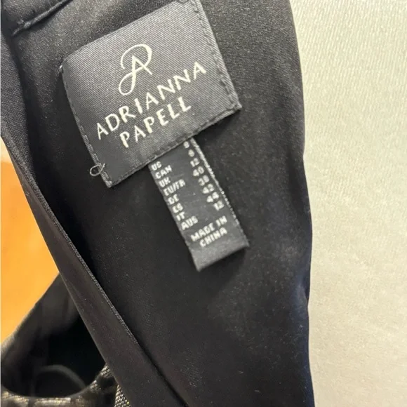 Adrianna Pappel Mock Neck Sleeveless Cocktail Dress - Picture 8 of 12